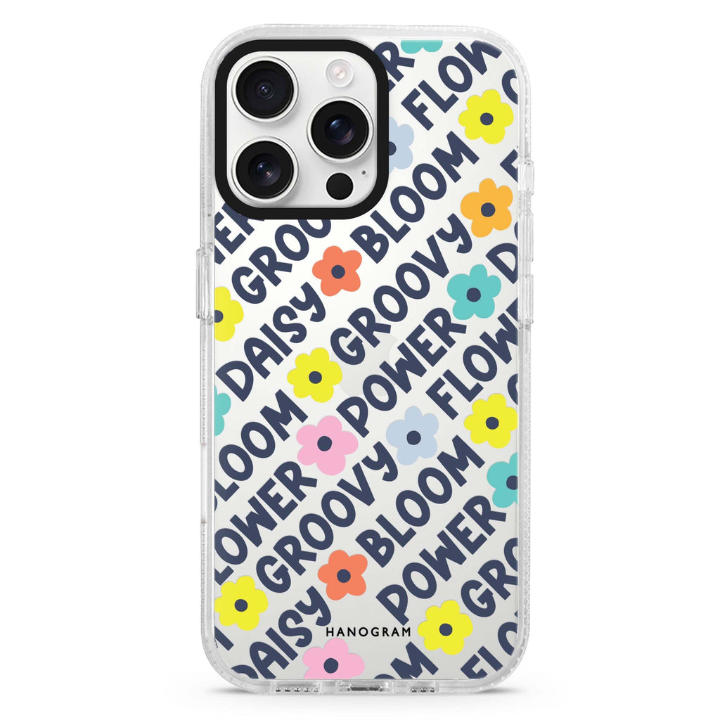 Groovy Flower iPhone 16 Pro & 16 Pro Max Case - Personalized and Stylish Protection