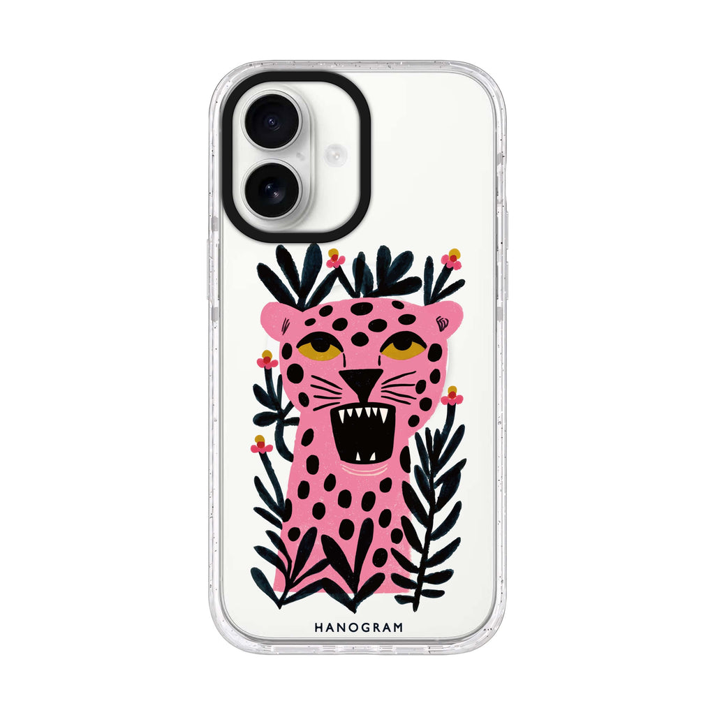 Leopard’s Move iPhone 17 水晶透明保護殼正面展示