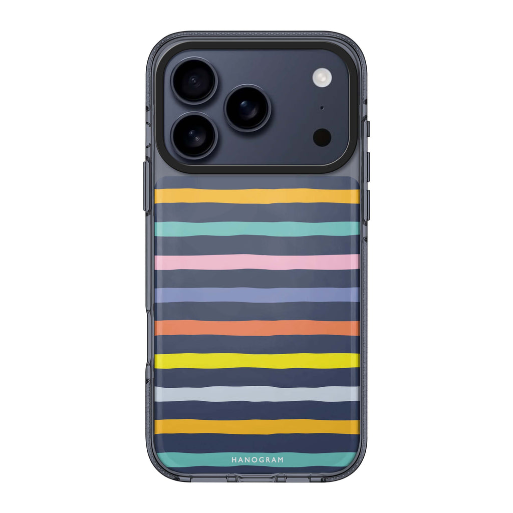 Rainbow Line iPhone 17 Pro Max MagSafe 水晶透明保護殼 插畫圖案設計 圖1