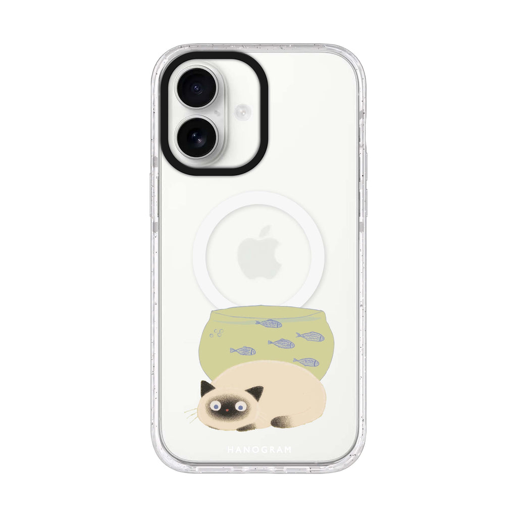 Lazy Tank Topper iPhone 17 水晶透明保護殼正面展示