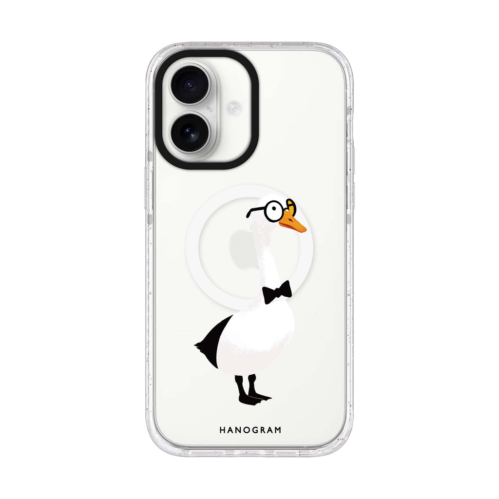 Gentleman Goose iPhone 17 水晶透明保護殼正面展示