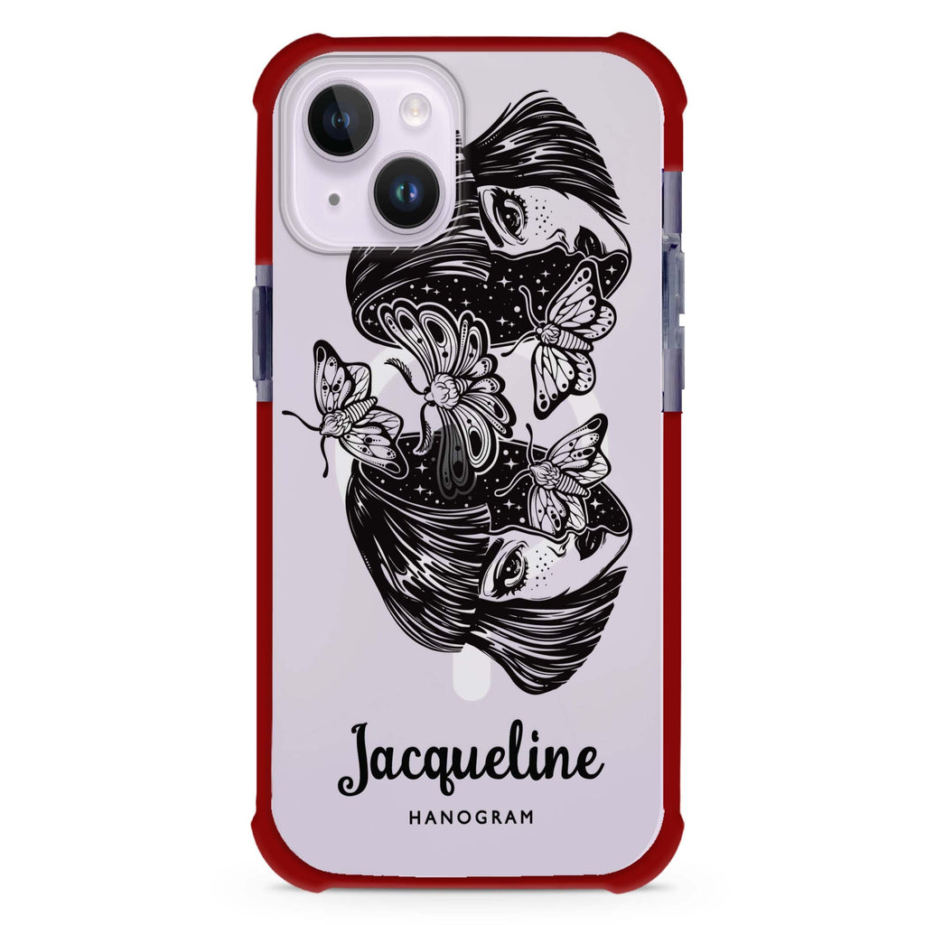 Artistic Face iPhone 15 Plus Magsafe 兼容超強防摔保護殼