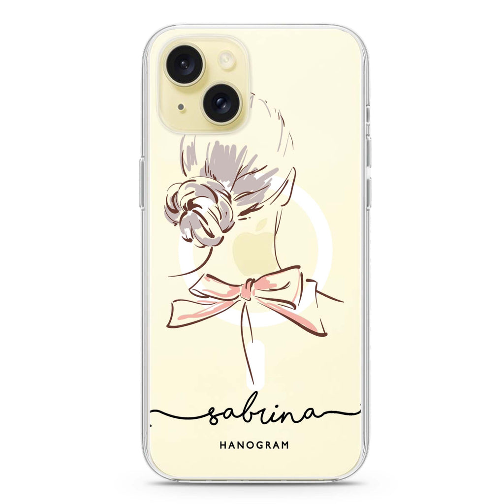 Artistic Girls II iPhone 15 Magsafe 兼容水晶透明保護殼