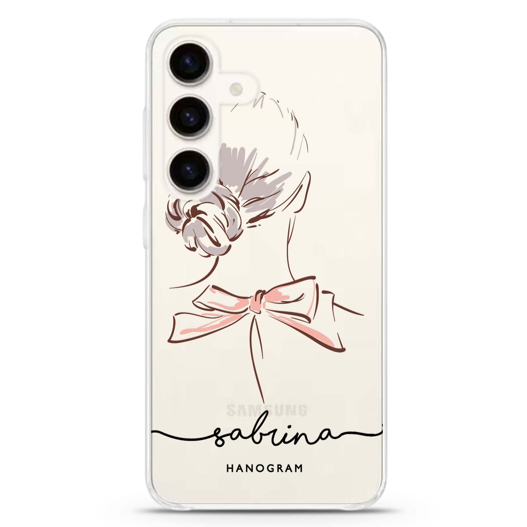Artistic Girls II Samsung Galaxy S26/S25/S24 可加名字水晶透明保護殼正面展示