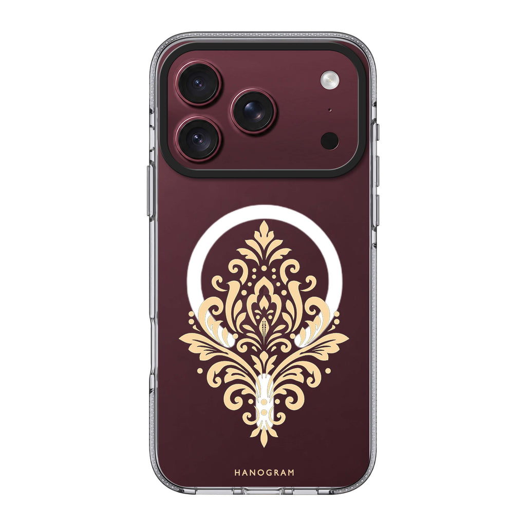 Champagne Filigree Crest 水晶透明保護殼