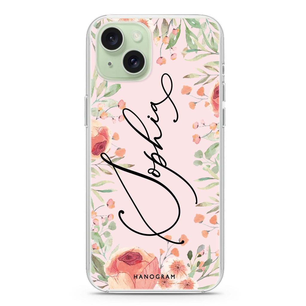 Glamorous Garden iPhone 15 Magsafe 兼容水晶透明保護殼
