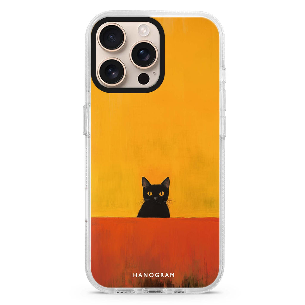 Minimalist Meow Magsafe 兼容水晶透明保護殼