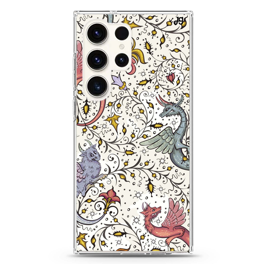 Dragon Delights Samsung Galaxy Ultra 透明保護殼，適用 S26/S25/S24/S23 Ultra，圖1