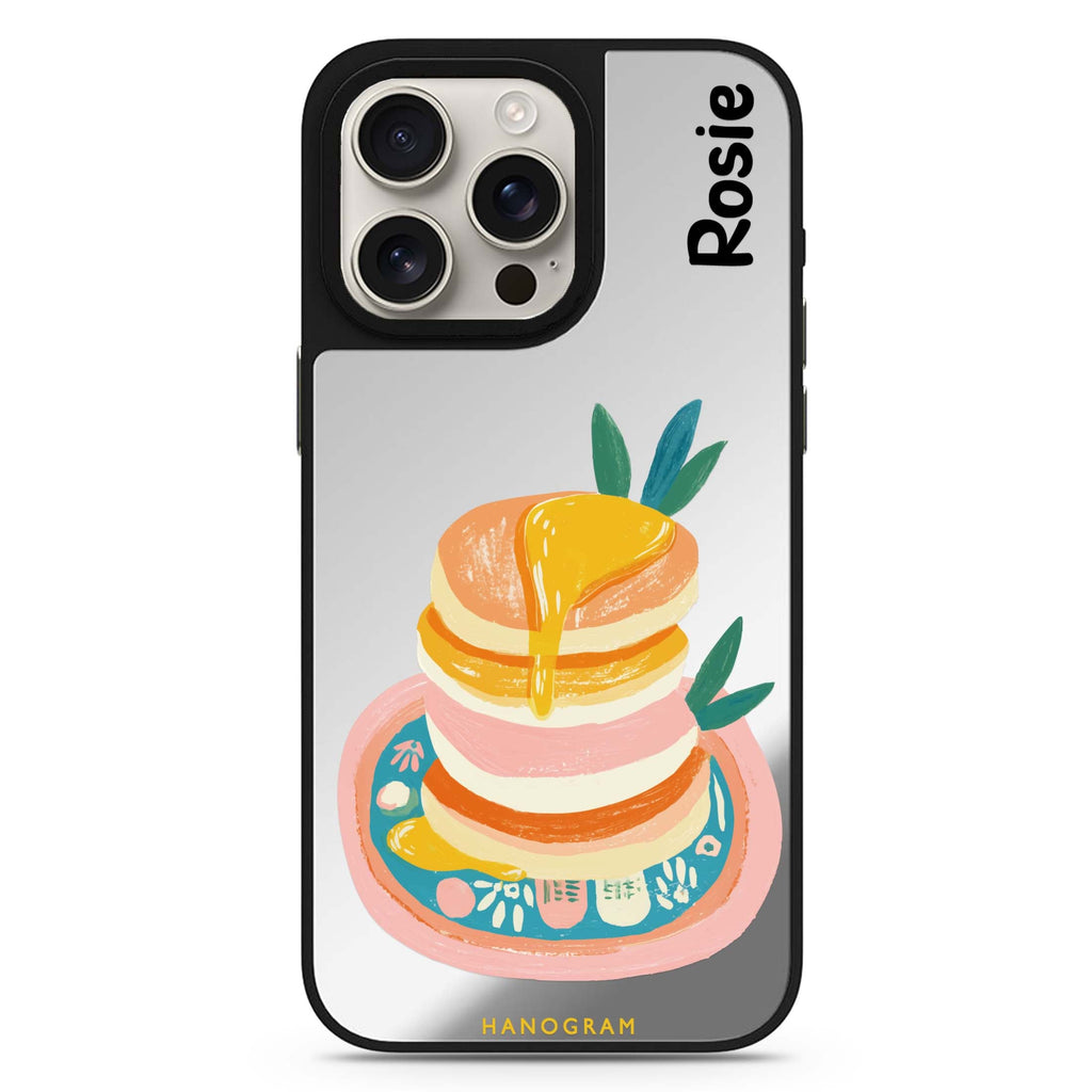 Blush Pancake Stack Magsafe 兼容鏡面手機殼