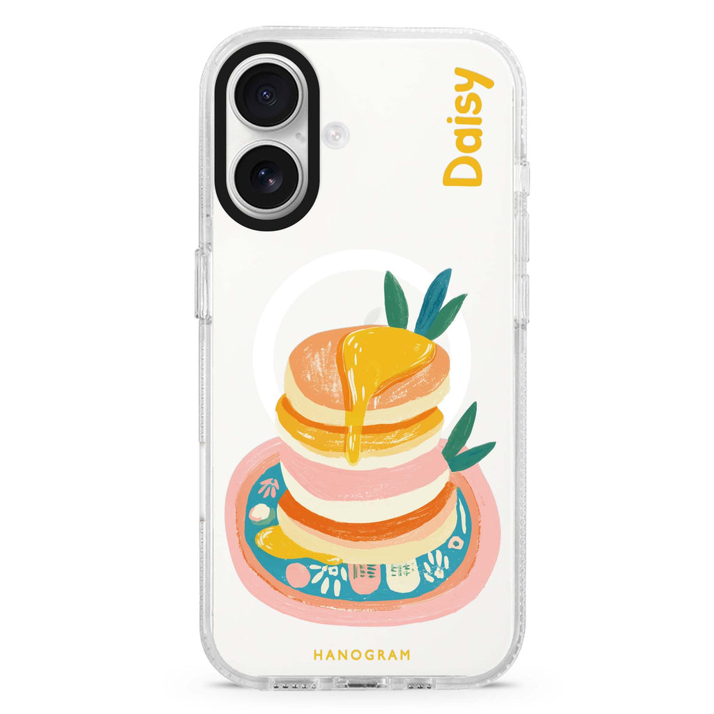 Blush Pancake Stack Magsafe 兼容水晶透明保護殼