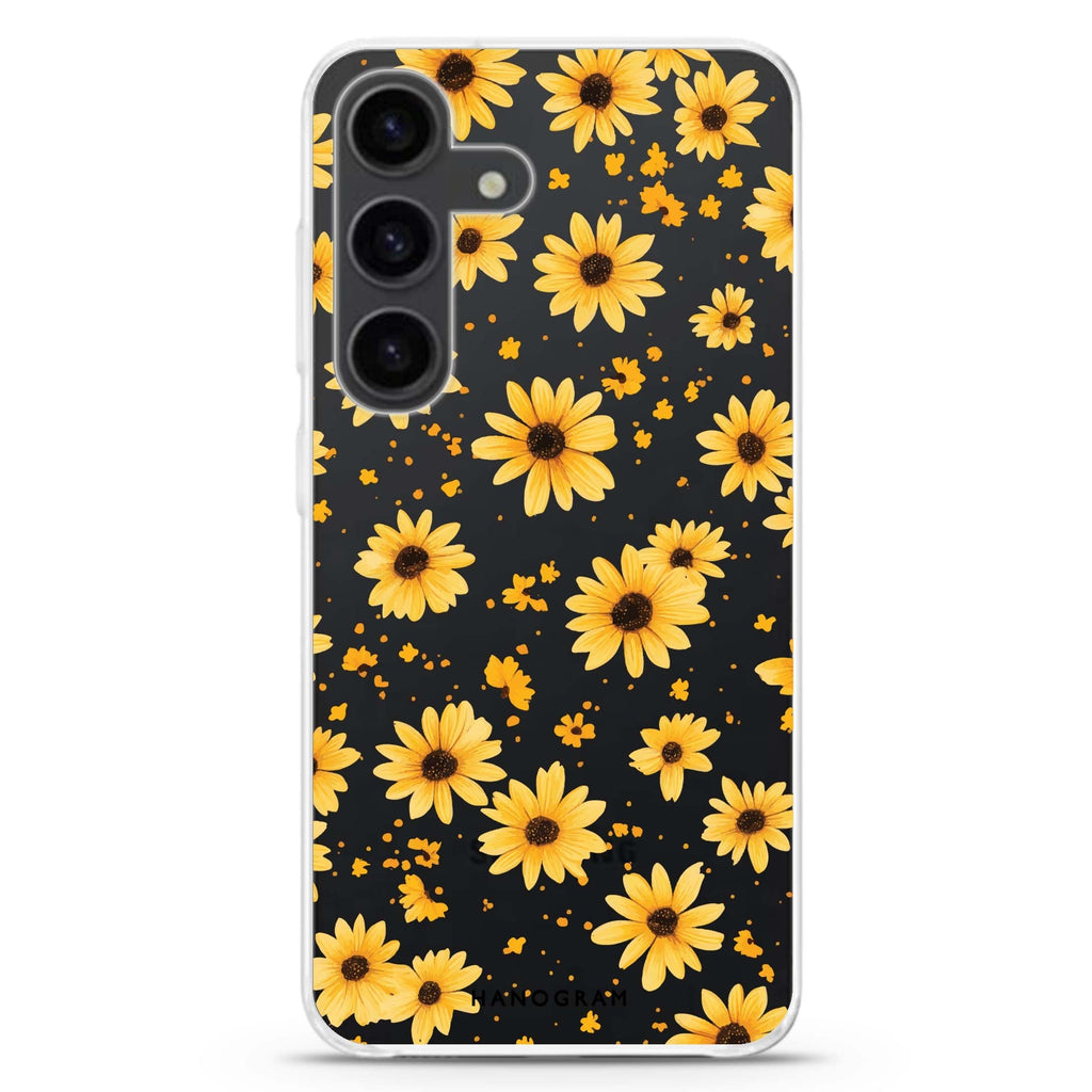 Golden Specks Samsung Galaxy S26/S25/S24 水晶透明保護殼正面展示