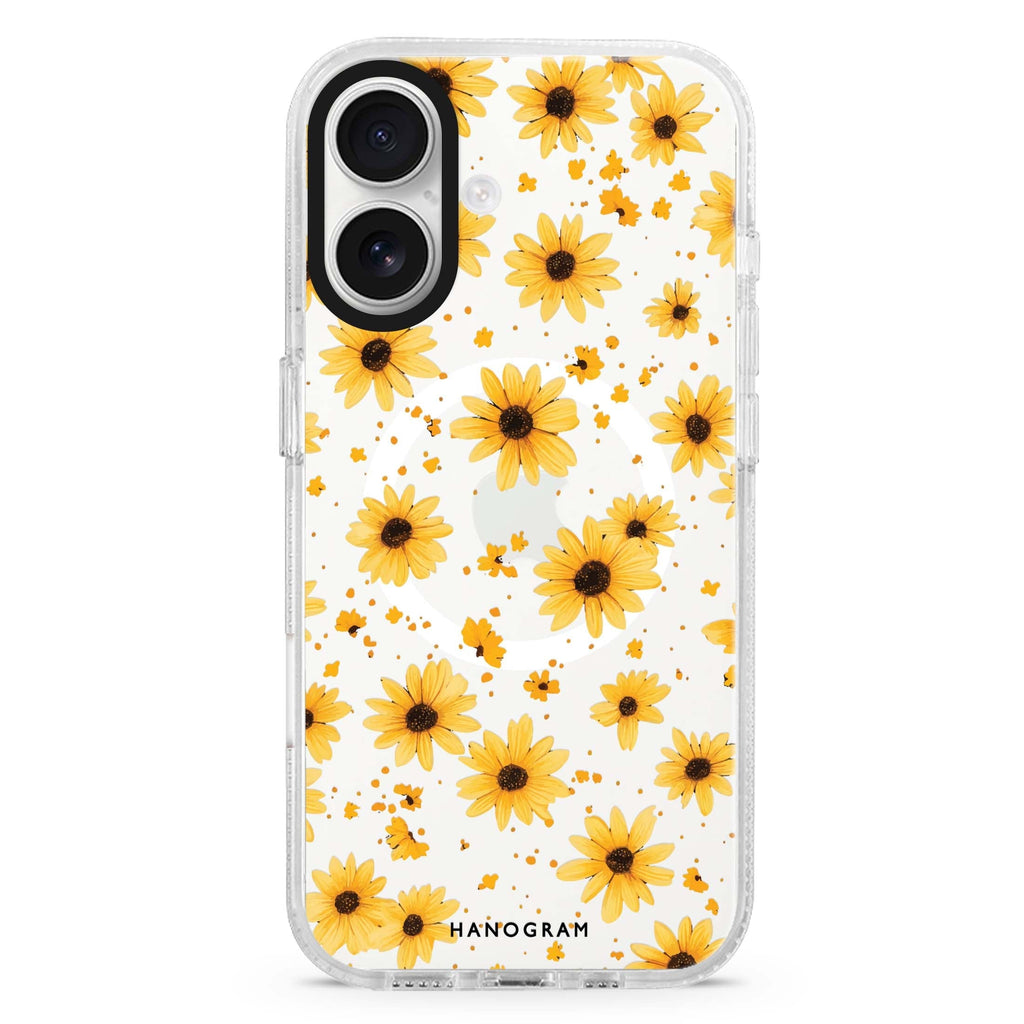 Golden Specks Magsafe 兼容水晶透明保護殼