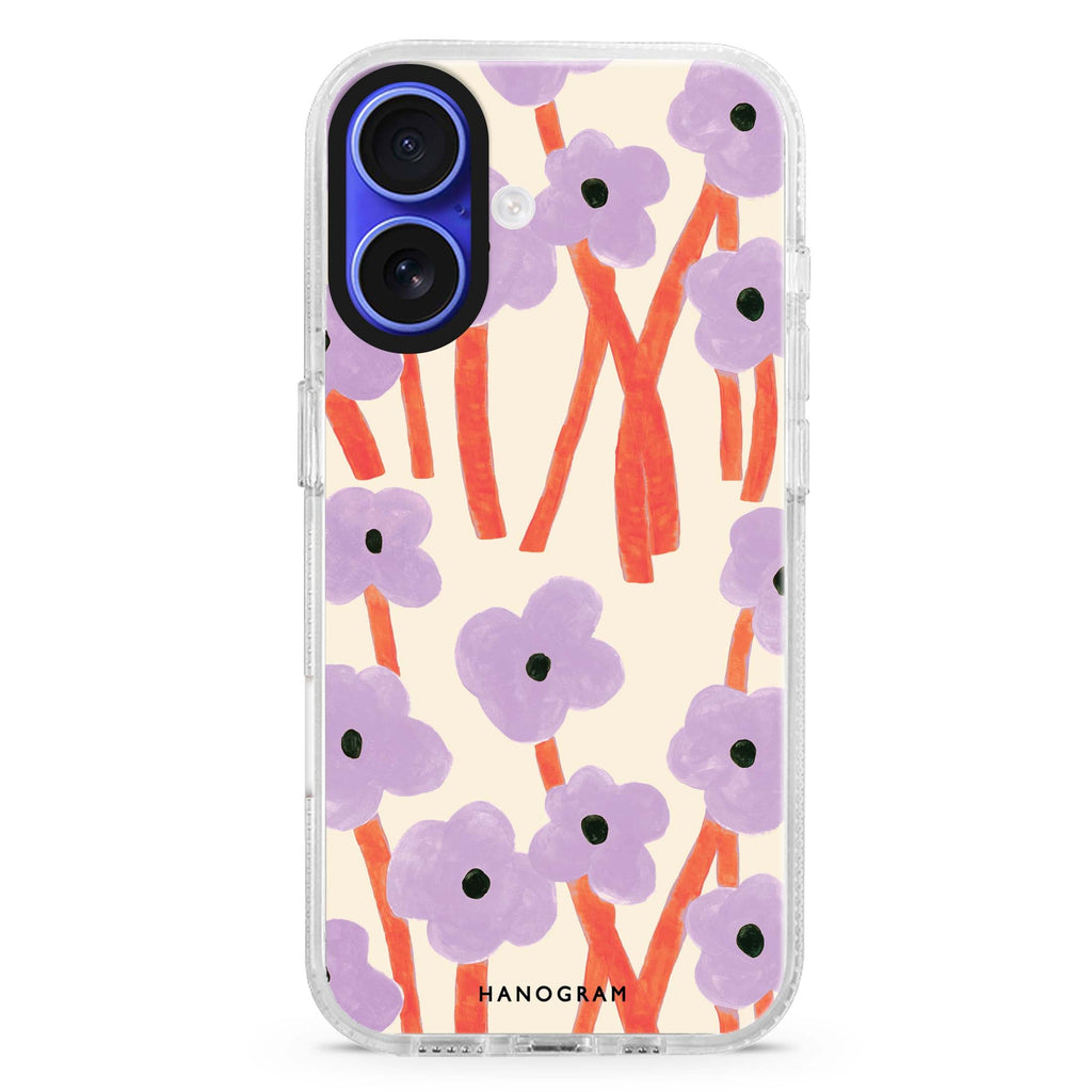 Floral Magsafe 兼容水晶透明保護殼