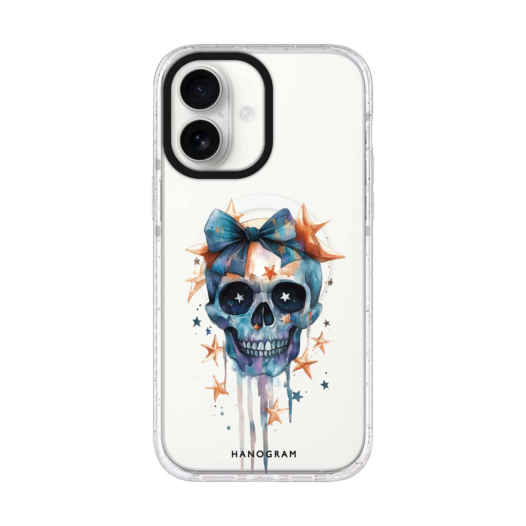 Midnight Magic Charms iPhone 17 水晶透明保護殼正面展示