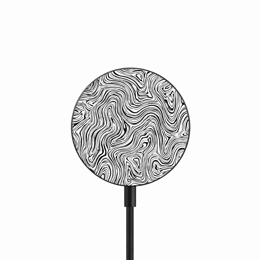 Abstract Ink Waves 25W 磁吸無線充電器