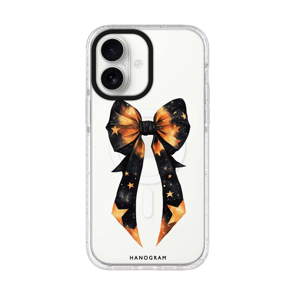 Bewitched Bows & Stars iPhone 17 水晶透明保護殼正面展示