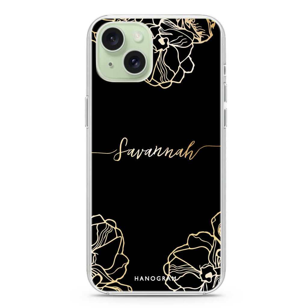 Crafts Of Floral iPhone 15 plus 水晶透明保護殼