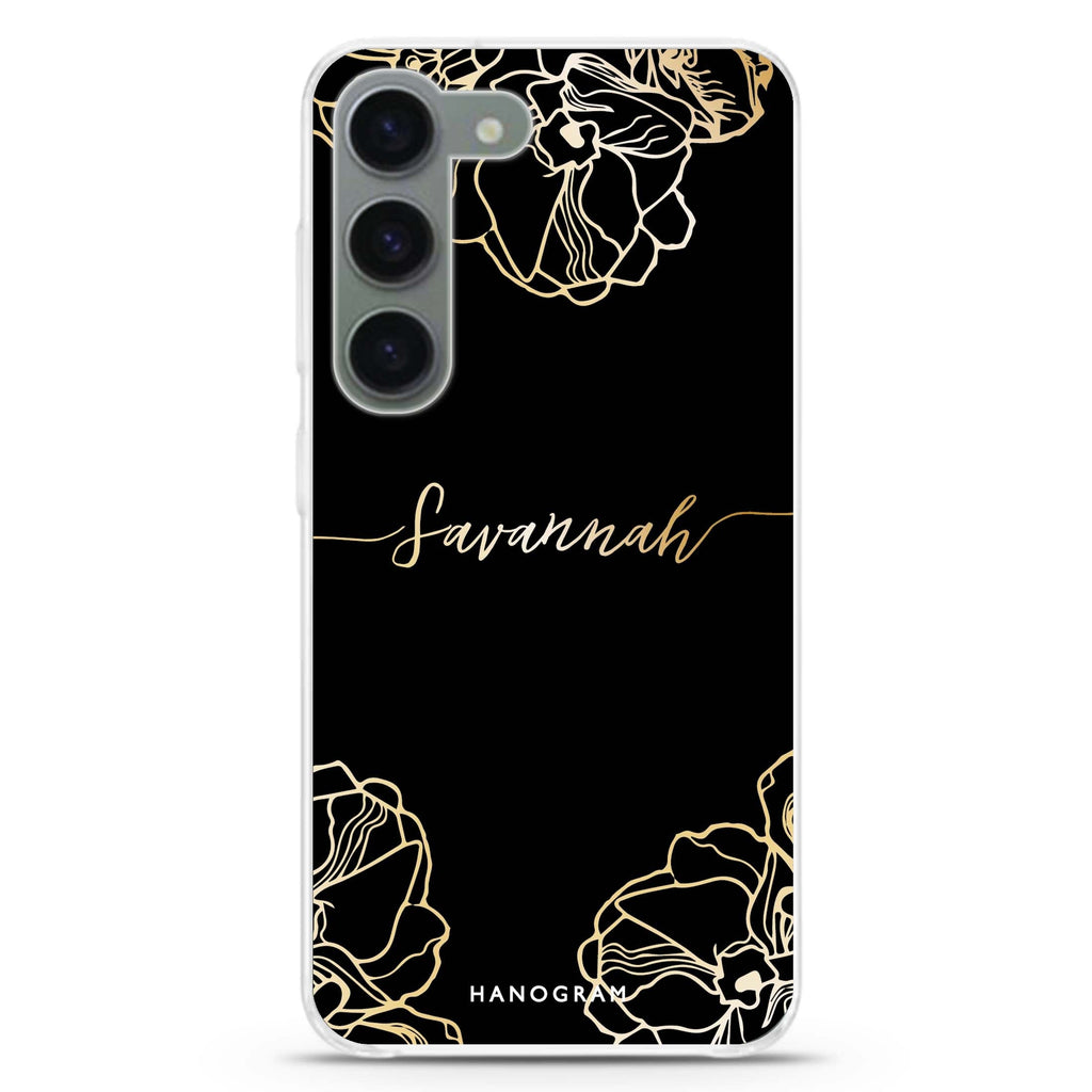 Crafts Of Floral Samsung Galaxy 水晶透明保護殼