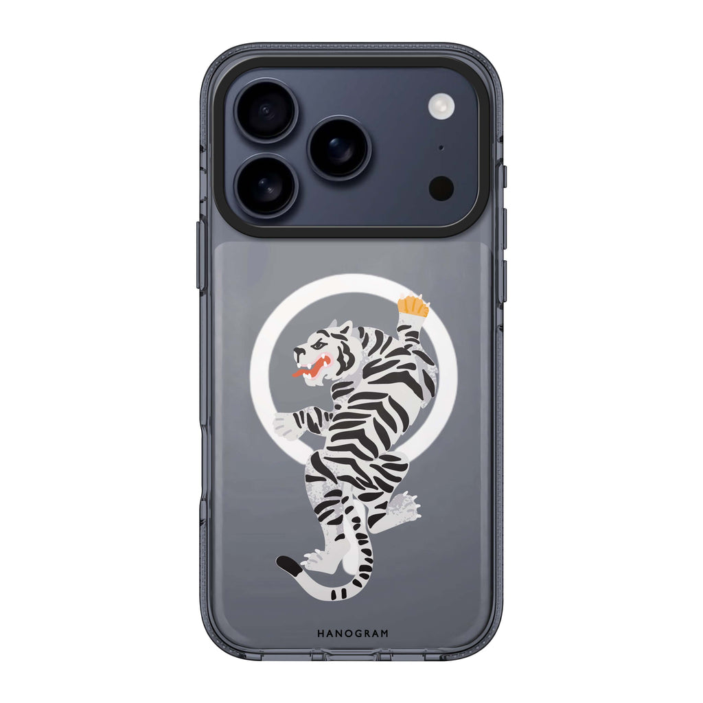 Tiger iPhone 17 Pro Max MagSafe 水晶透明保護殼 老虎圖案設計 圖1