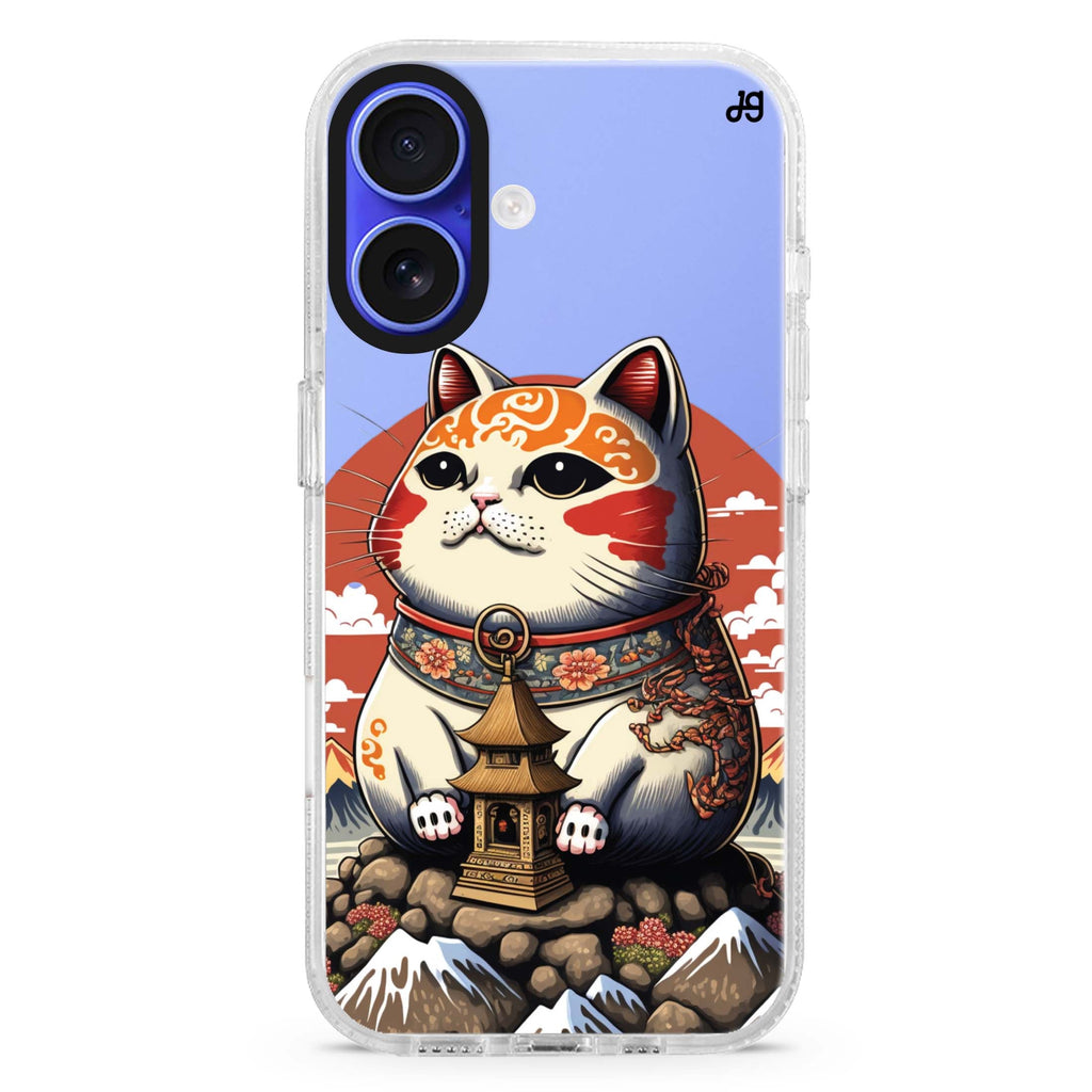 Cat with Fuji Mountain Magsafe 兼容水晶透明保護殼