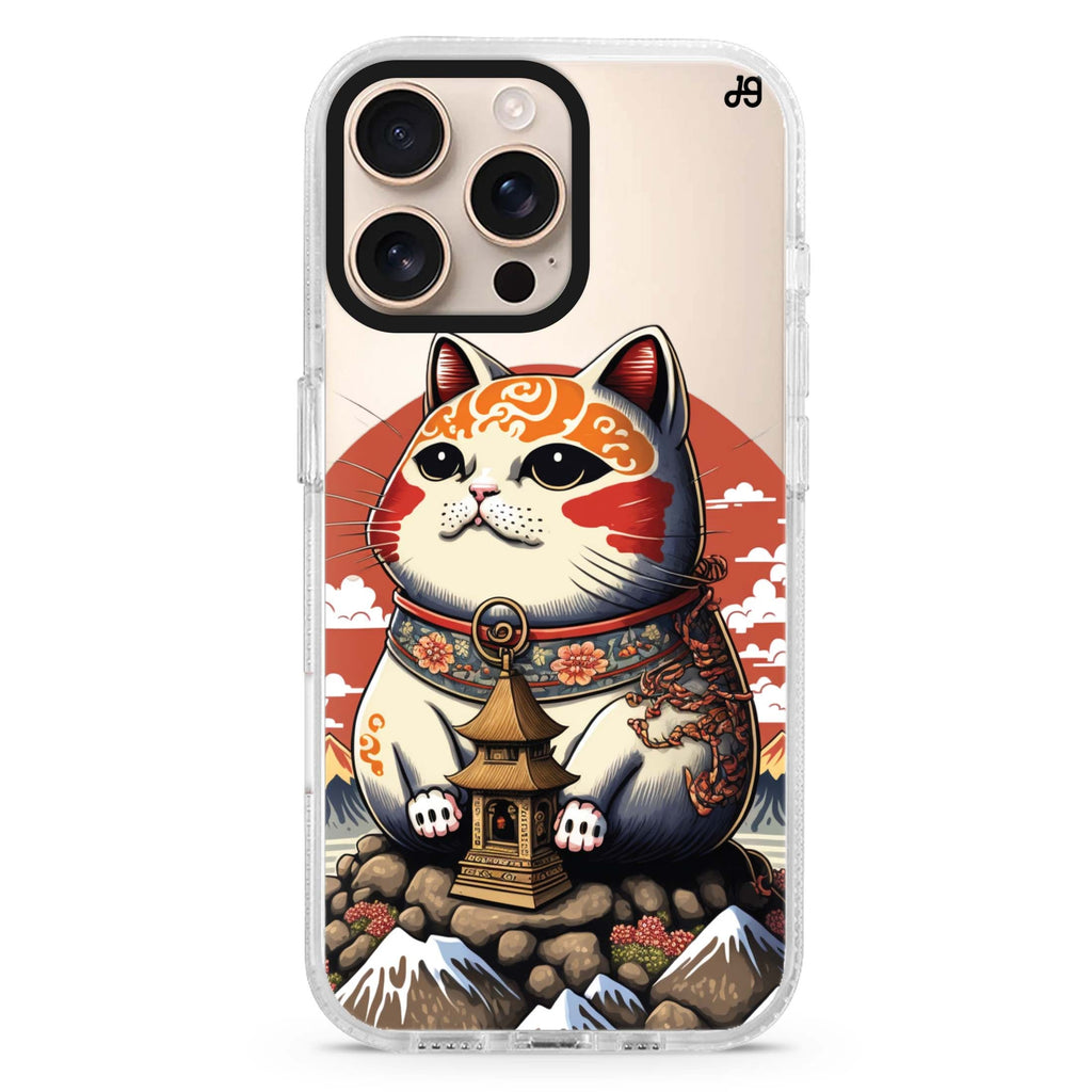 Cat with Fuji Mountain Magsafe 兼容水晶透明保護殼