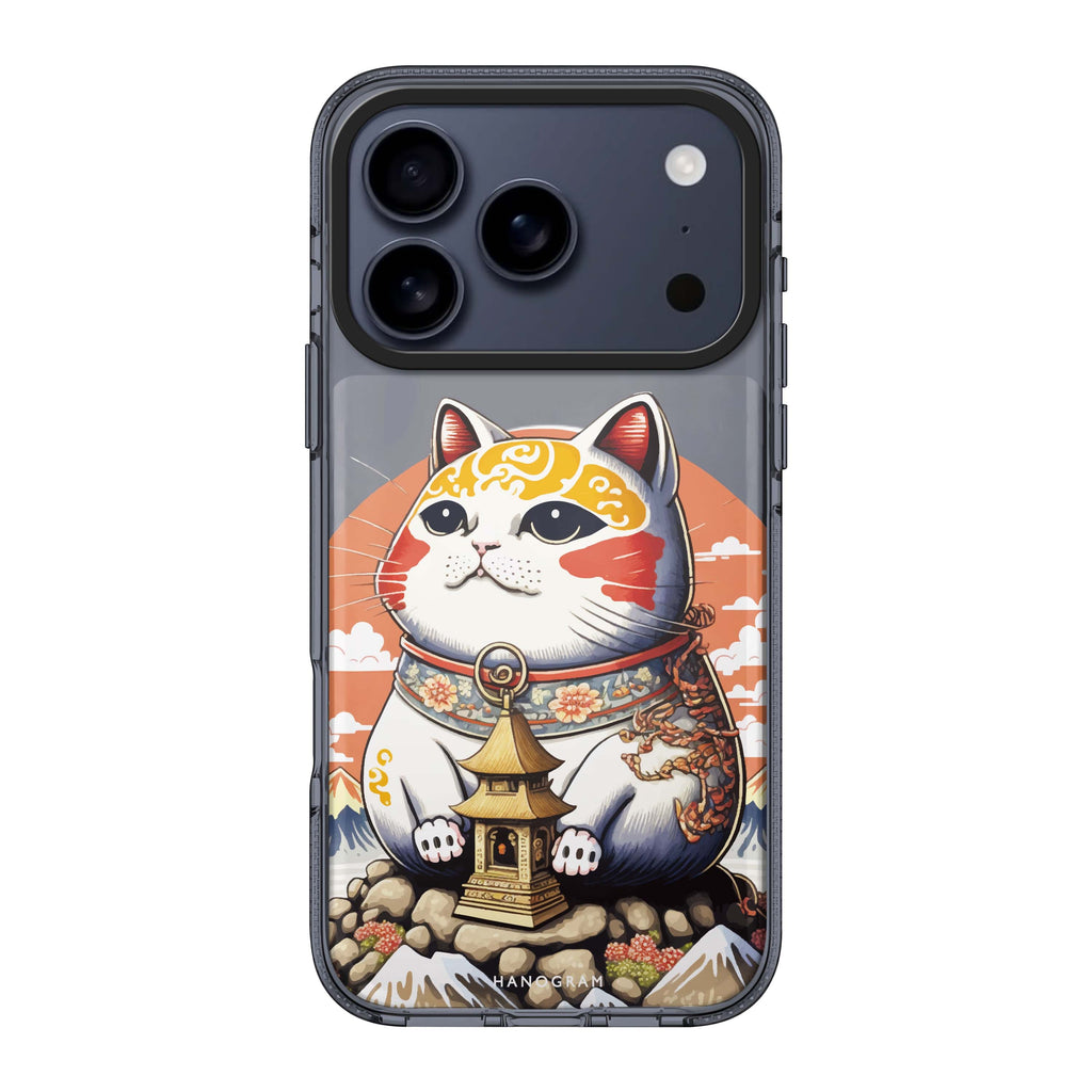 Cat with Fuji Mountain 水晶透明保護殼