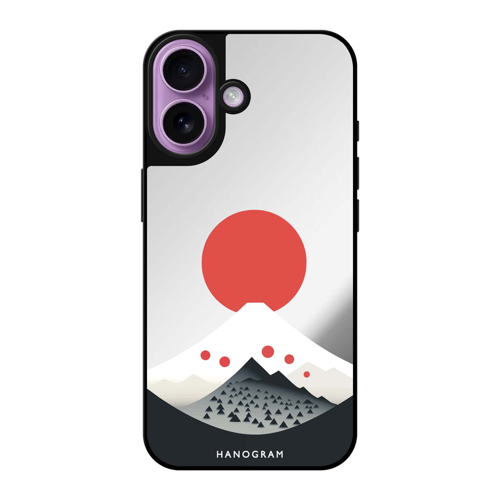 Reflective iPhone 16 Mirror Case –Fuji Majesty Design