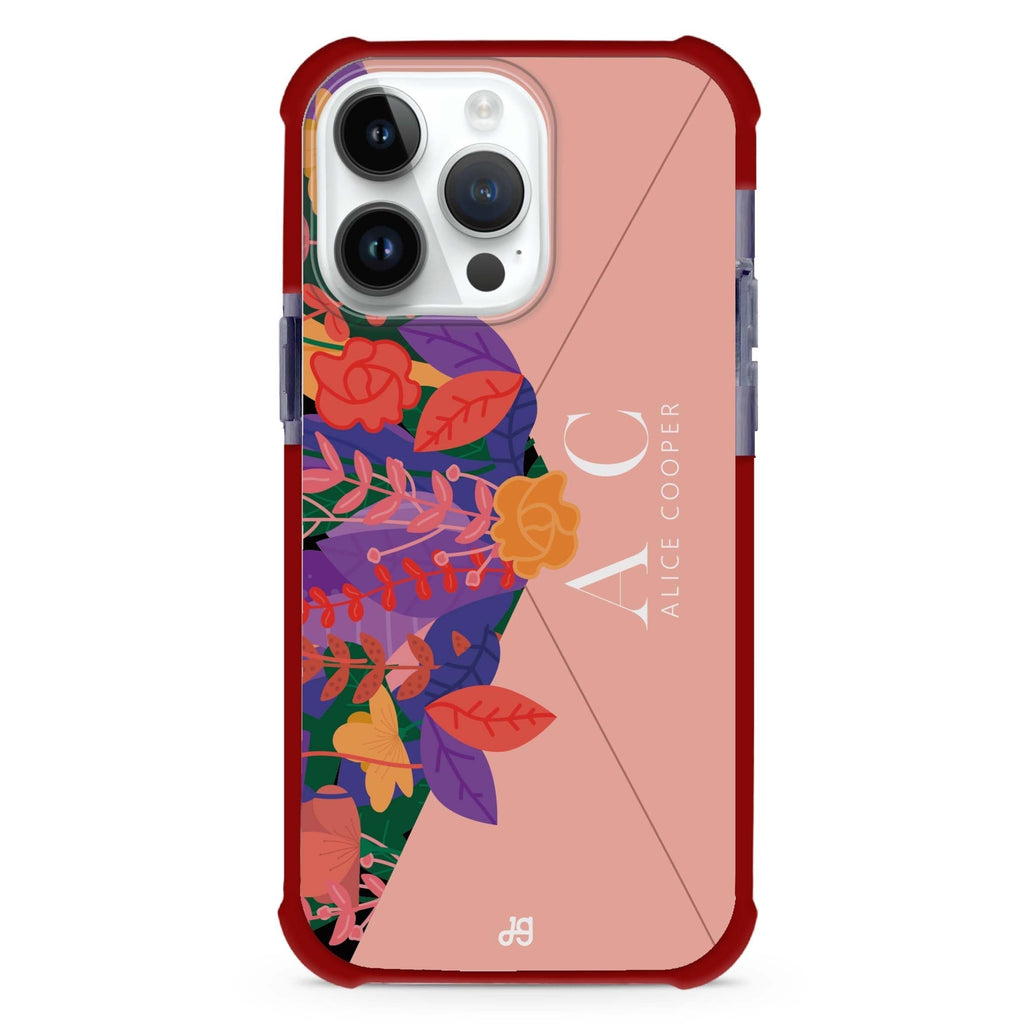 Letter Of Floral iPhone Magsafe 兼容超強防摔保護殼