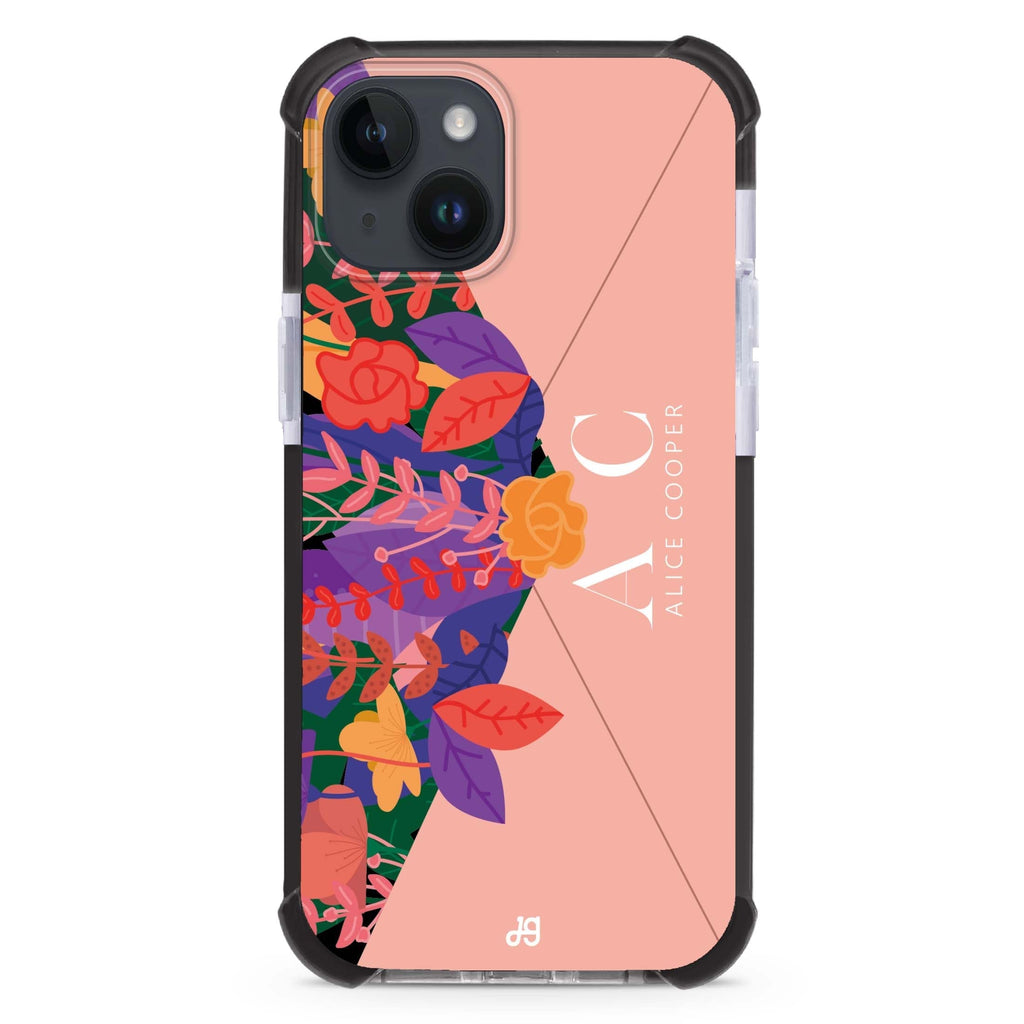 Letter Of Floral iPhone 15 Plus Magsafe 兼容超強防摔保護殼
