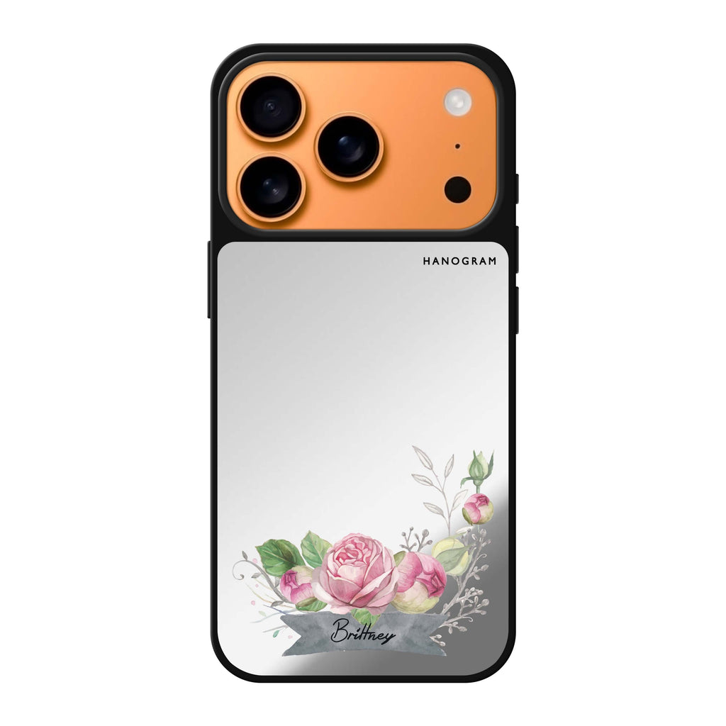 Ribbon & Floral 花卉蝴蝶結 iPhone 17 Pro Max 鏡面手機殼主圖