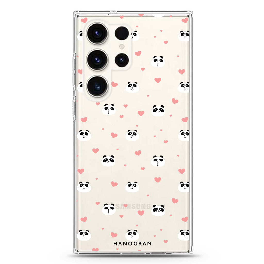 Panda Playtime Samsung Galaxy Ultra 透明保護殼，適用 S26/S25/S24/S23 Ultra，圖1