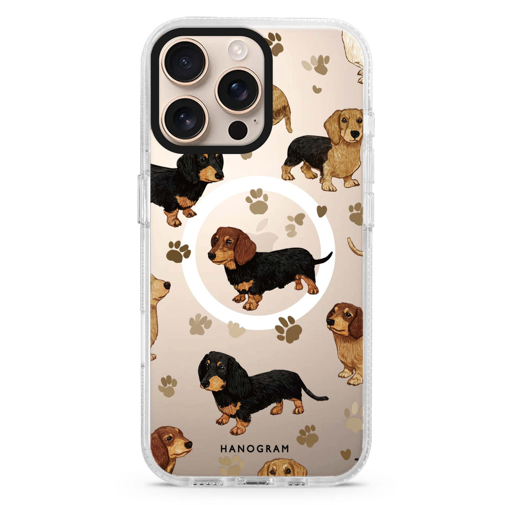 Pawprints of Love Magsafe 兼容水晶透明保護殼