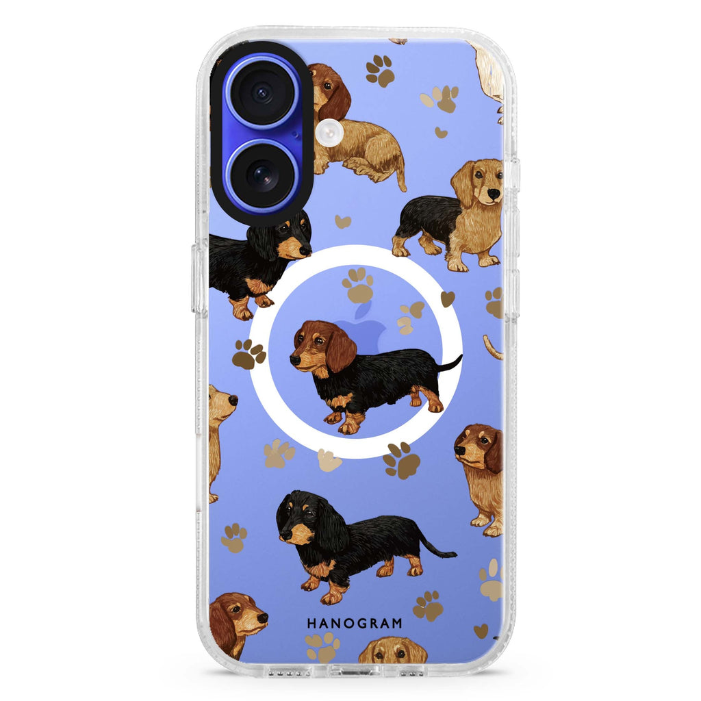 Pawprints of Love Magsafe 兼容水晶透明保護殼
