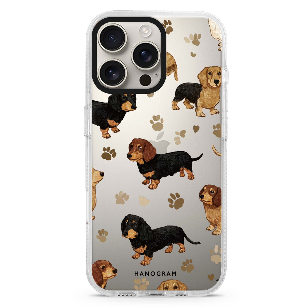 Pawprints of Love 水晶透明保護殼