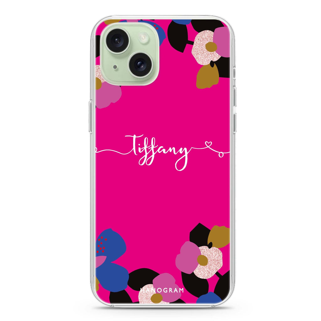 Floral POP II iPhone 15 Magsafe 兼容水晶透明保護殼