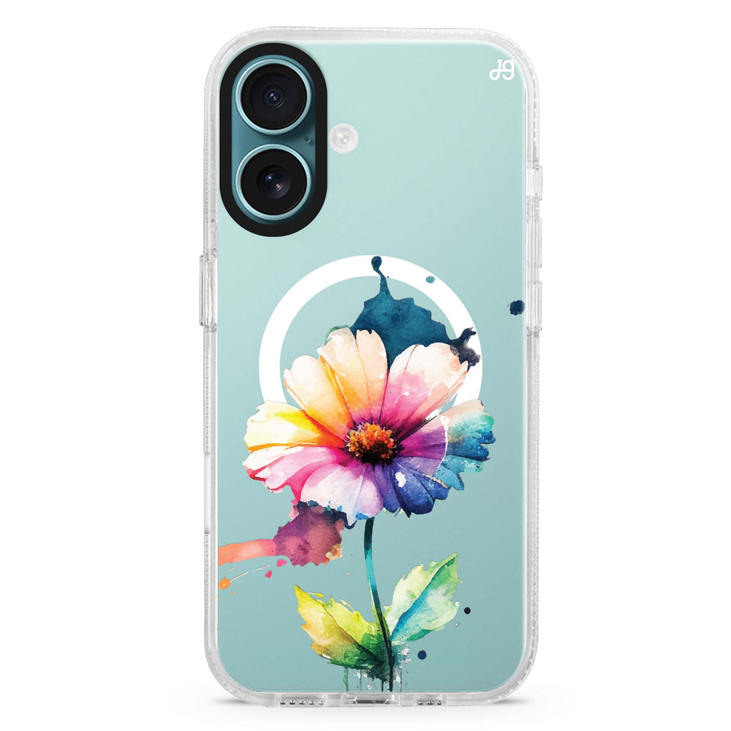 A Beautiful Flower Magsafe 兼容水晶透明保護殼