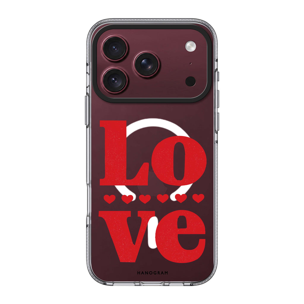 Red Love 水晶透明保護殼