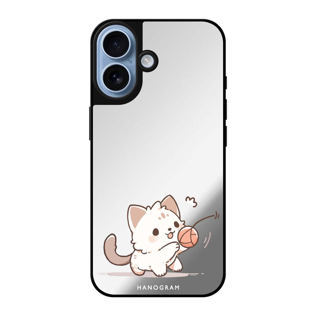 Reflective iPhone 16 Mirror Case –Kitty Chase Design