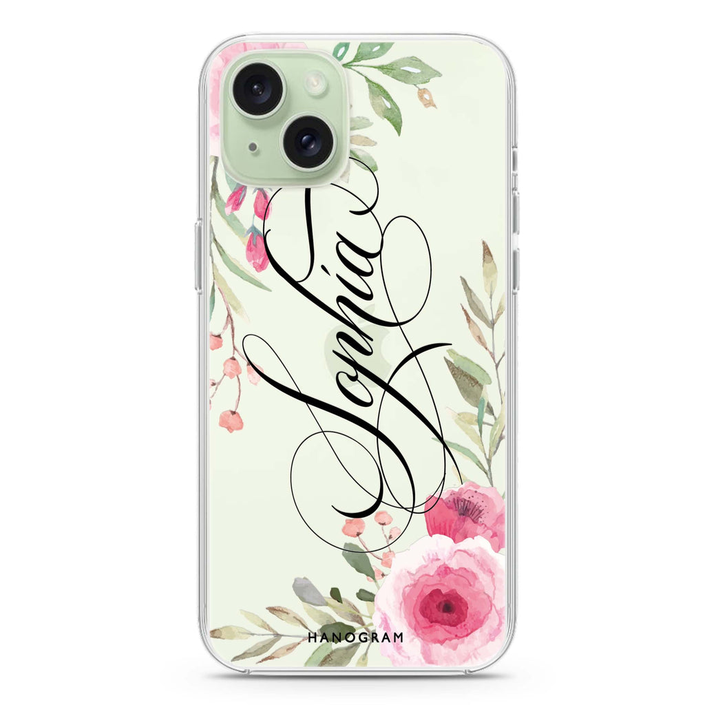 Flowers Fantasy iPhone 15 plus 水晶透明保護殼