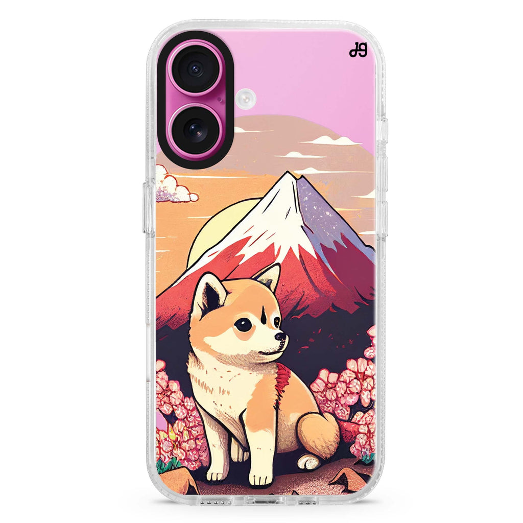 Shiba Inu & Fuji Mountain Magsafe 兼容水晶透明保護殼