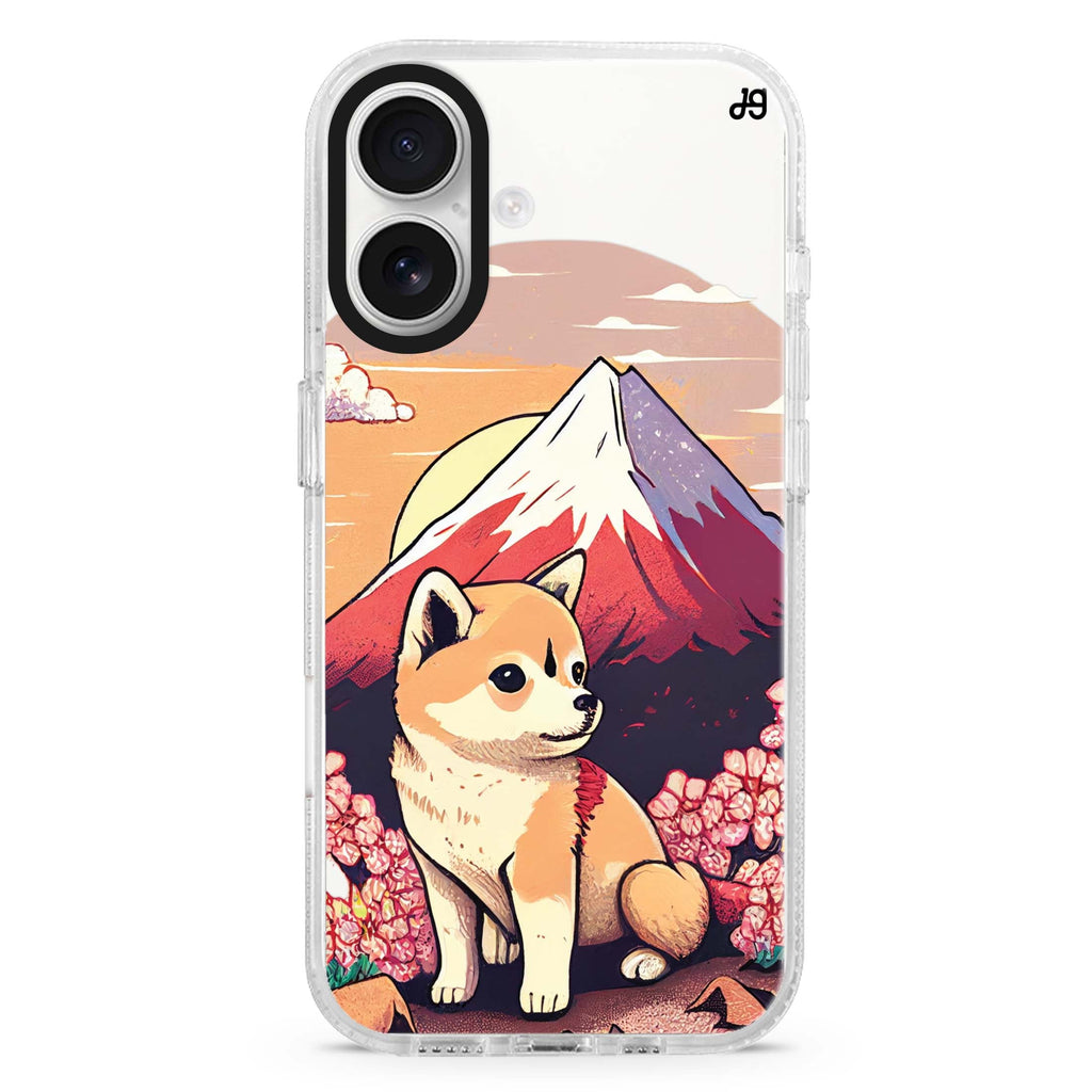 Shiba Inu & Fuji Mountain 水晶透明保護殼