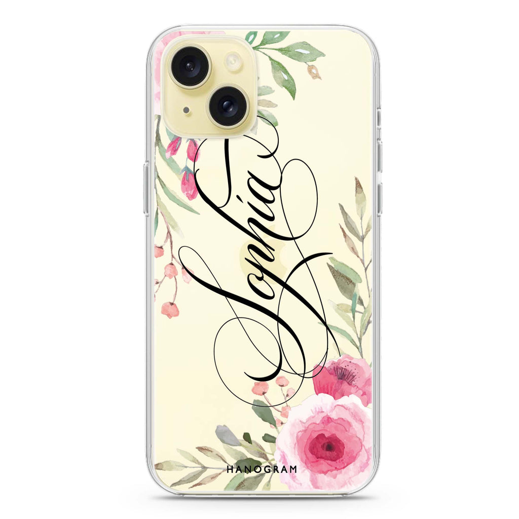 Flowers Fantasy iPhone 15 水晶透明保護殼