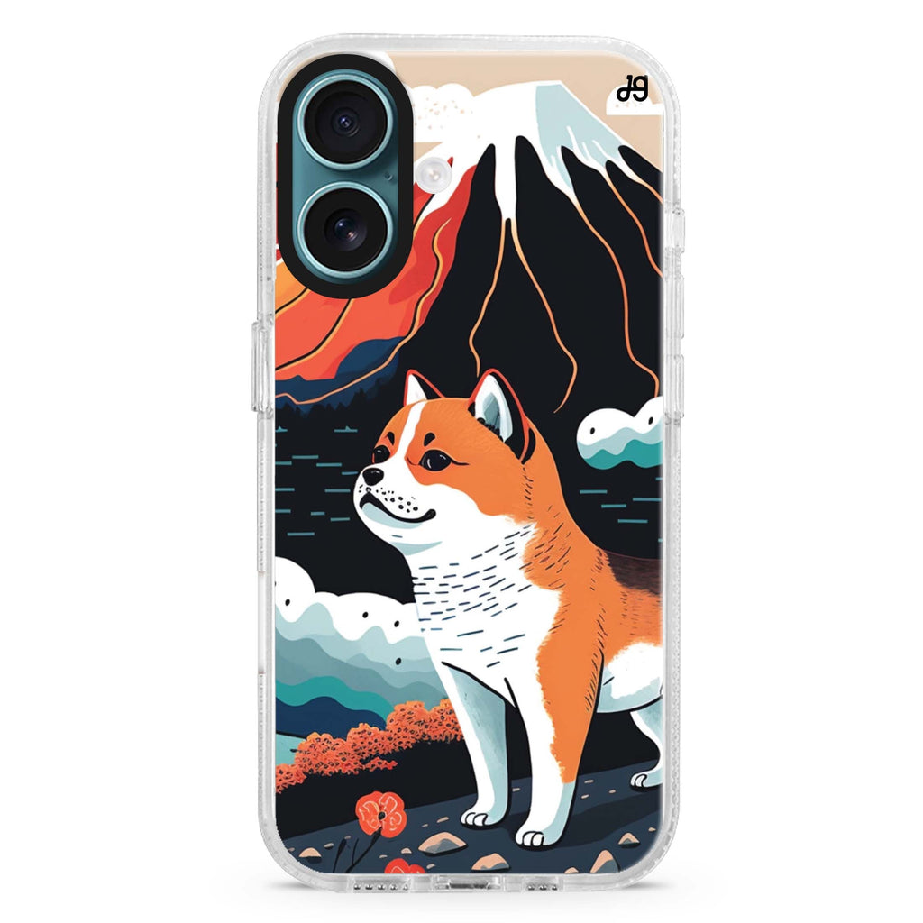 Shiba Inu with Fuji Mountain 水晶透明保護殼