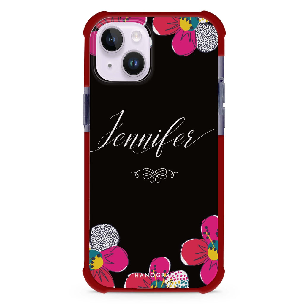 Stunning Floral iPhone 15 Plus Magsafe 兼容超強防摔保護殼