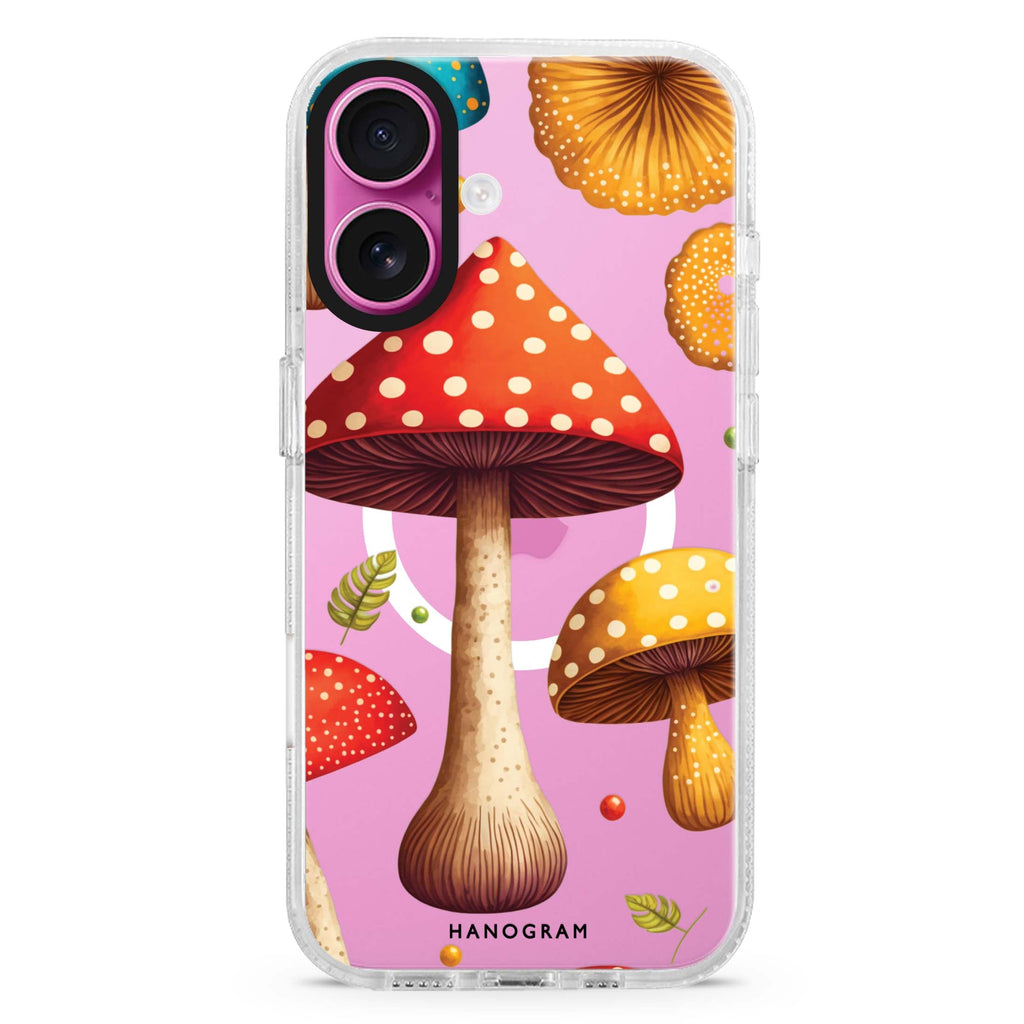 Mushroom time Magsafe 兼容水晶透明保護殼
