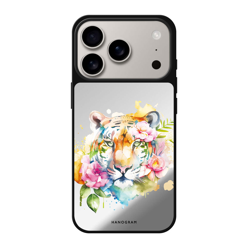 Floral Tiger 老虎花卉 iPhone 17 Pro Max 鏡面手機殼主圖
