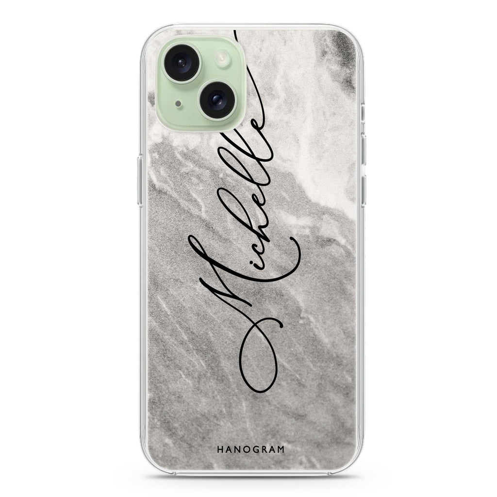 Cosmic Marble iPhone 15 Magsafe 兼容水晶透明保護殼