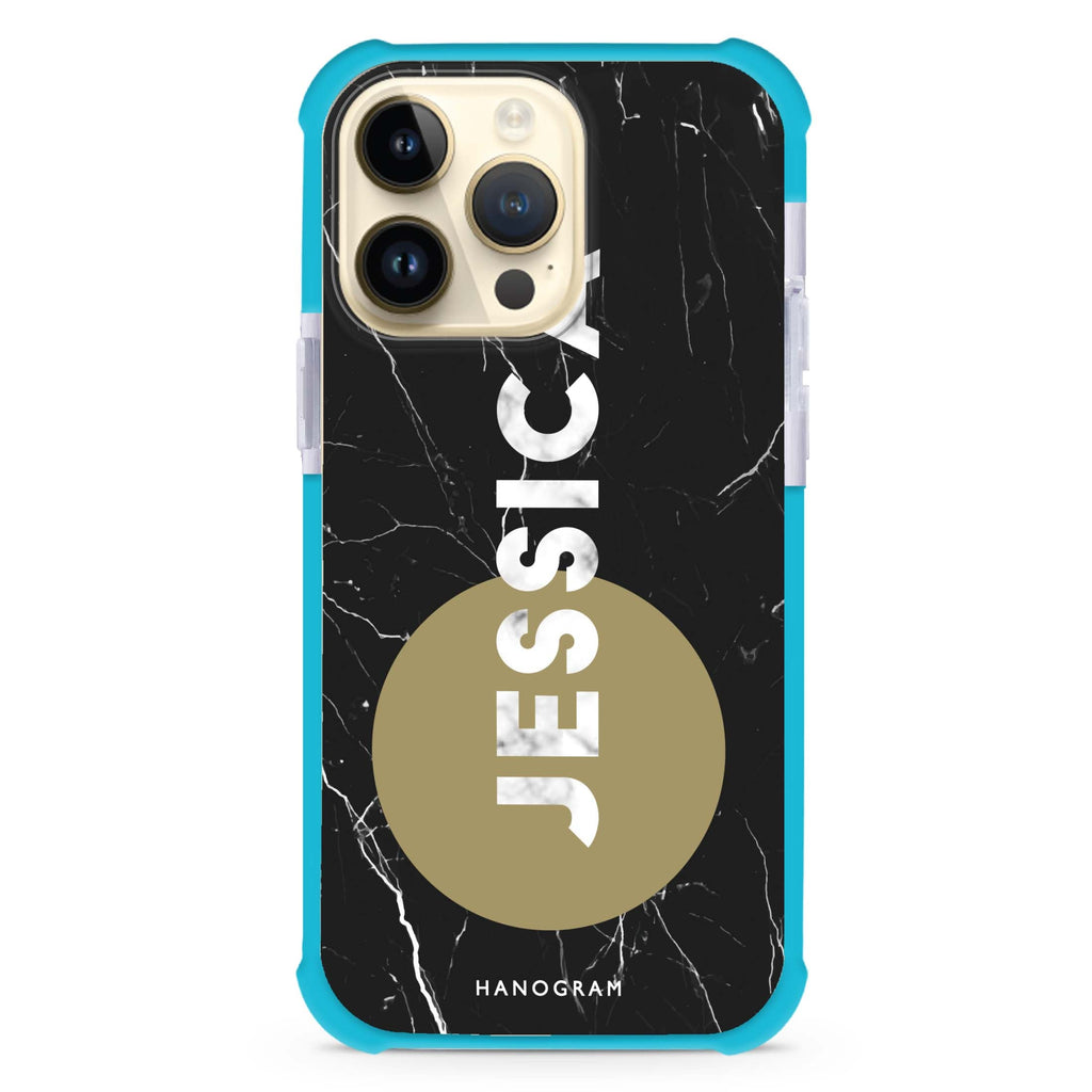 Black And White Marble iPhone Magsafe 兼容超強防摔保護殼