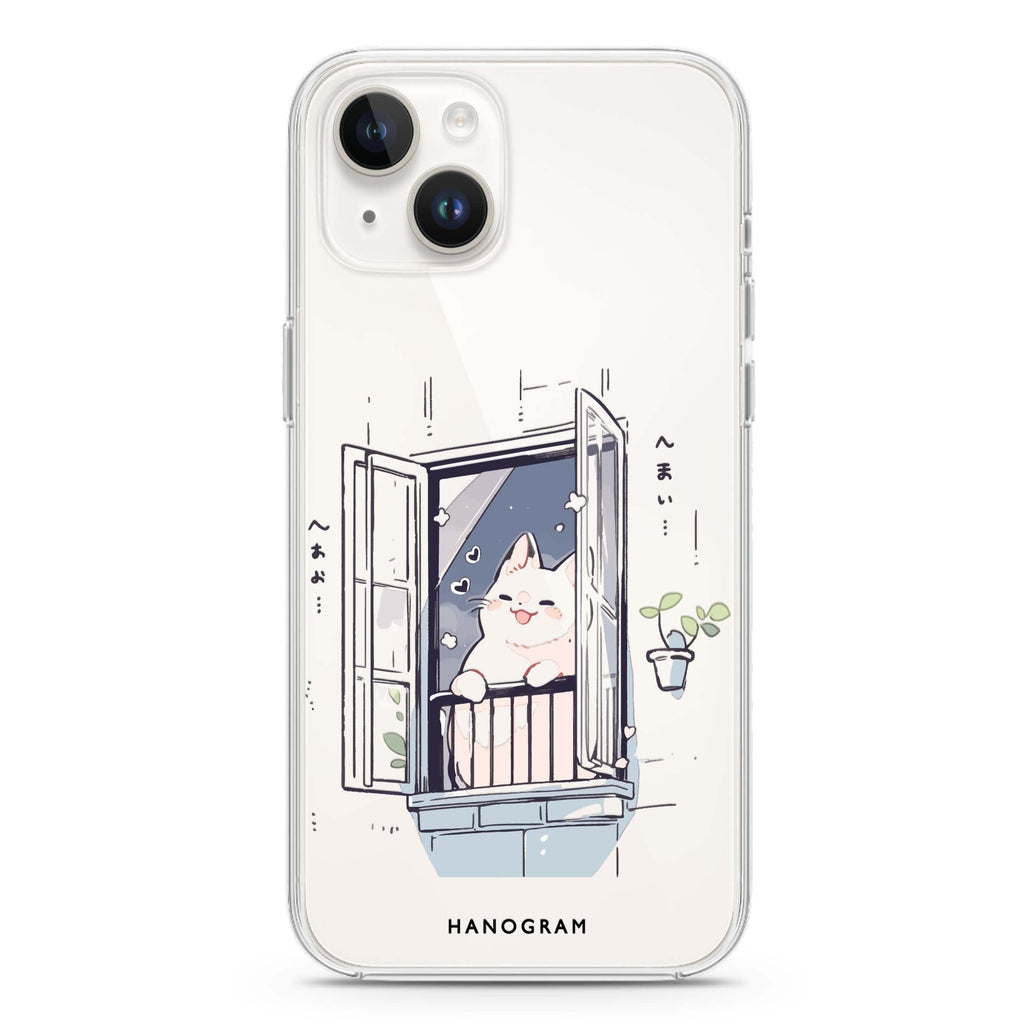 Ledge Lounging Kitty iPhone 14 水晶透明保護殼