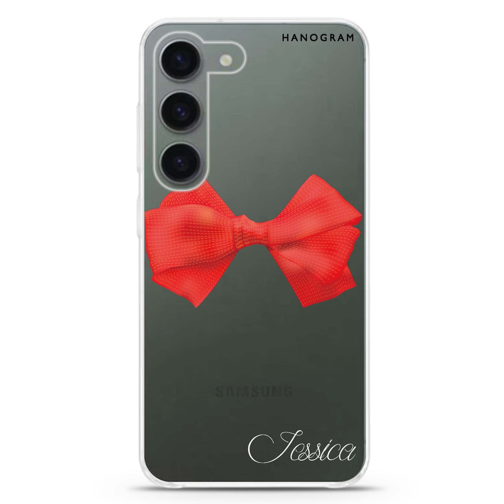 Red Bow Samsung Galaxy 水晶透明保護殼